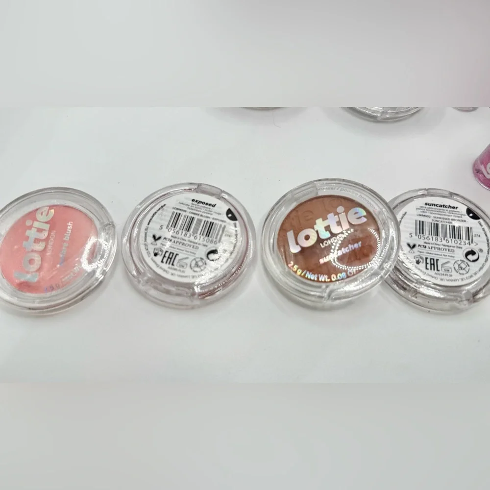 Lottie London Makeup Bundle w/blush, highlighter, setting powder, lipglosses